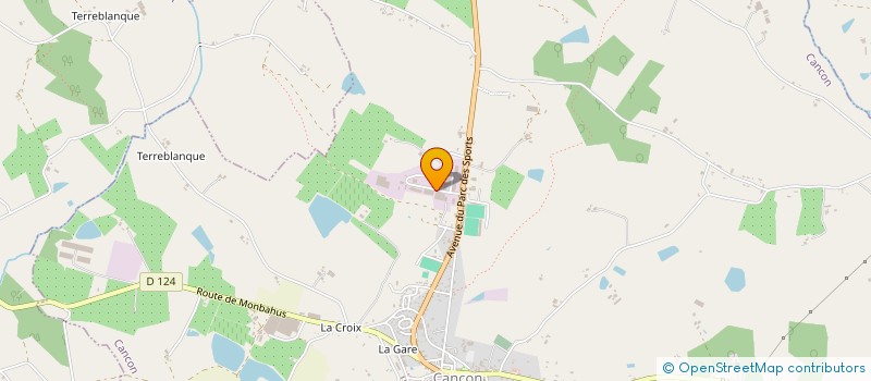 localisation de l'entreprise SUD MATERIEL UTILITAIRE  CANCON