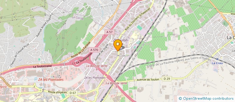 localisation de l'entreprise SUD MECANIQUE STE EXPLOITATION à LA GARDE