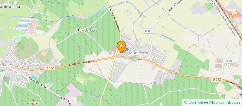 localisation de l'entreprise SUD MED  MONTESCOT