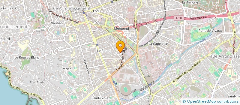 localisation de l'entreprise SUD MEDICAL FORMATION  MARSEILLE