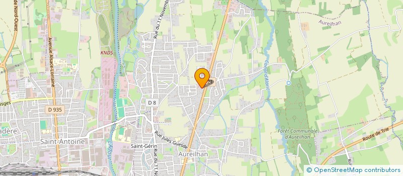 localisation de l'entreprise SUD MELODY  AUREILHAN