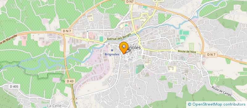 localisation de l'entreprise SUD MENUISERIE à BRIGNOLES