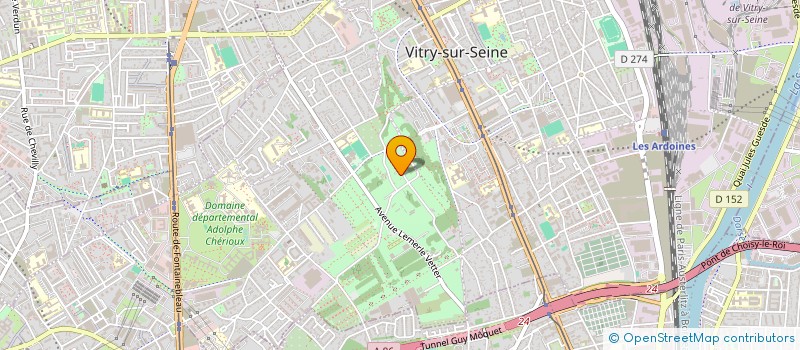 localisation de l'entreprise SUD METAL à VITRY-SUR-SEINE