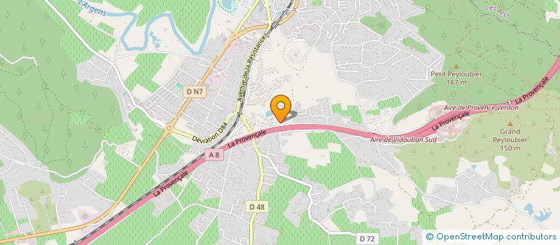 localisation de l'entreprise SUD METAL DESIGN à VIDAUBAN