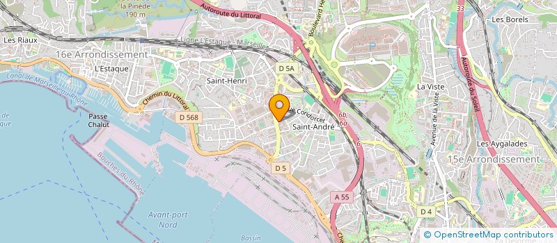 localisation de l'entreprise SUD MONTAGES à MARSEILLE