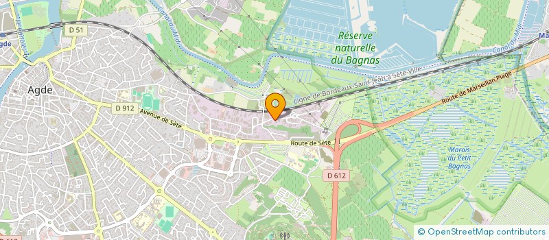 localisation de l'entreprise SUD MONTAGNE à AGDE