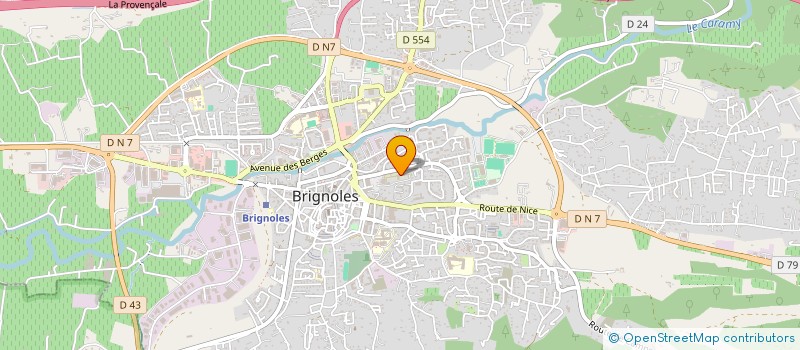 localisation de l'entreprise SUD NATURE SERVICES  BRIGNOLES