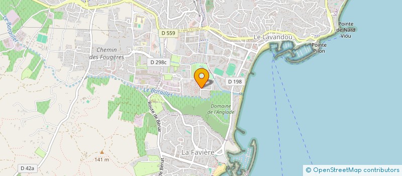 localisation de l'entreprise SUD NAUTIQUE à LE LAVANDOU