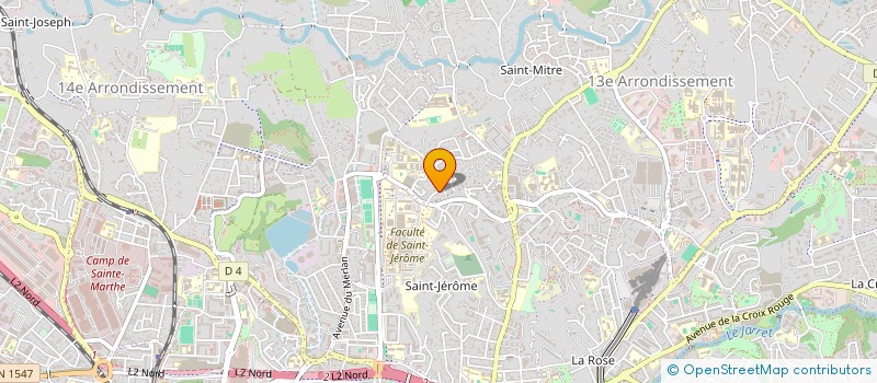 localisation de l'entreprise SUD NETTOYAGE à MARSEILLE