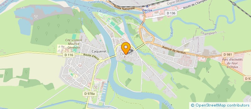 localisation de l'entreprise SUD NIVERNAIS RADIO à DECIZE