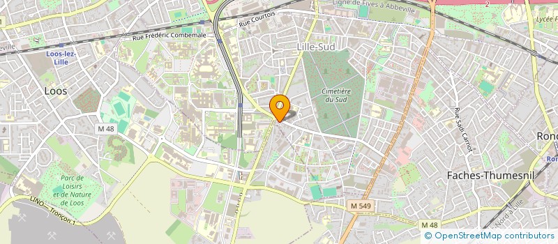 localisation de l'entreprise SUD NORD EVOLUTION à LILLE