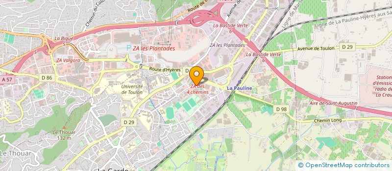 localisation de l'entreprise SUD NORD SERVICE  LA GARDE