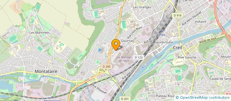 localisation de l'entreprise SUD OISE DEVELOPPEMENT  MONTATAIRE