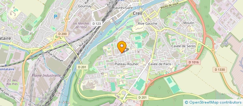 localisation de l'entreprise SUD OISE SPORTS ET HANDICAPS  CREIL