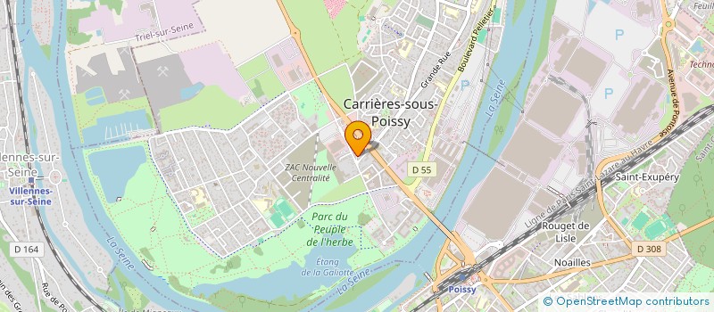 localisation de l'entreprise SUD OLIVES INTERNATIONAL à CARRIERES-SOUS-POISSY