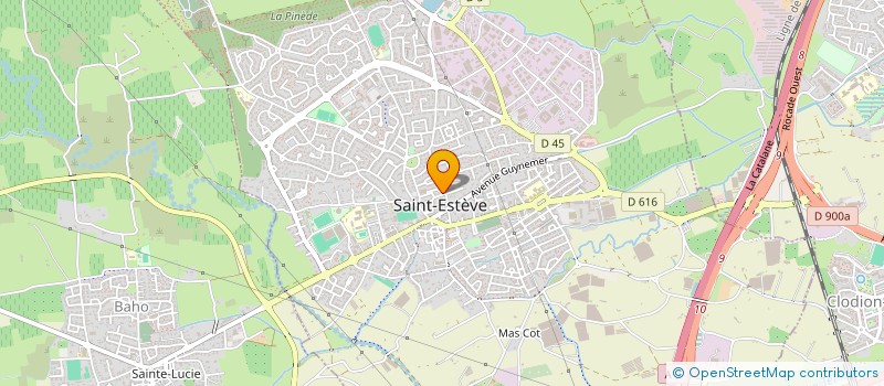 localisation de l'entreprise SUD ONGLES COSMETIC à SAINT-ESTEVE