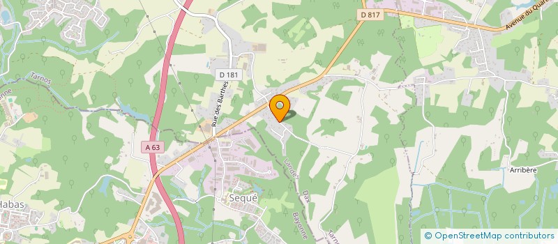 localisation de l'entreprise SUD OUEST AIKIDO à TARNOS