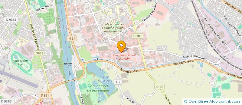 localisation de l'entreprise SUD OUEST AMENAGEMENT  BOE