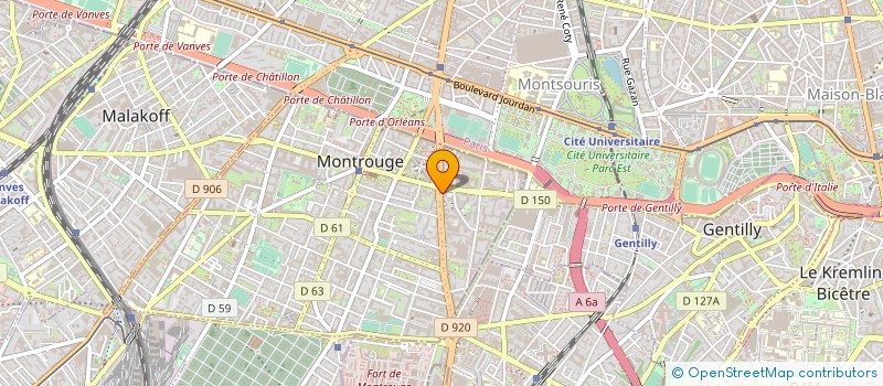 localisation de l'entreprise SUD OUEST AUTOMOB GARAGE CHATILLONNERAIE  MONTROUGE