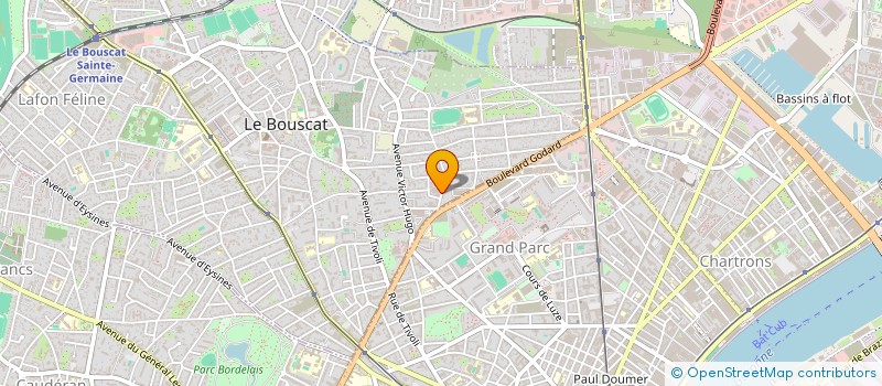 localisation de l'entreprise SUD OUEST AUTOMOBILES 33 à LE BOUSCAT
