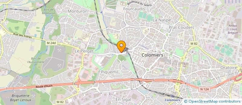 localisation de l'entreprise SUD OUEST BATI-PRO à COLOMIERS