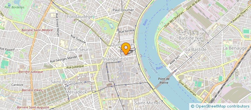 localisation de l'entreprise SUD OUEST CARRELAGE à BORDEAUX