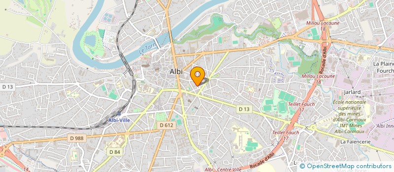 localisation de l'entreprise SUD-OUEST COMPANY à ALBI