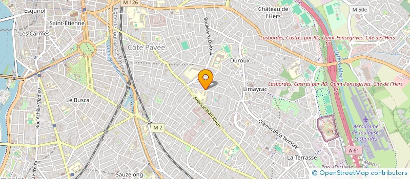 localisation de l'entreprise SUD OUEST CONCIERGERIE à TOULOUSE