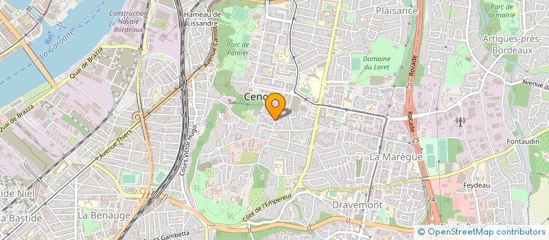 localisation de l'entreprise SUD-OUEST COORDINATION à CENON
