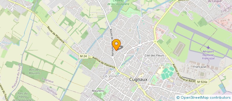 localisation de l'entreprise SUD-OUEST CREATIONS à CUGNAUX