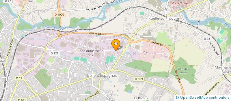 localisation de l'entreprise SUD OUEST DECOLLETAGE à L'ISLE-D'ESPAGNAC