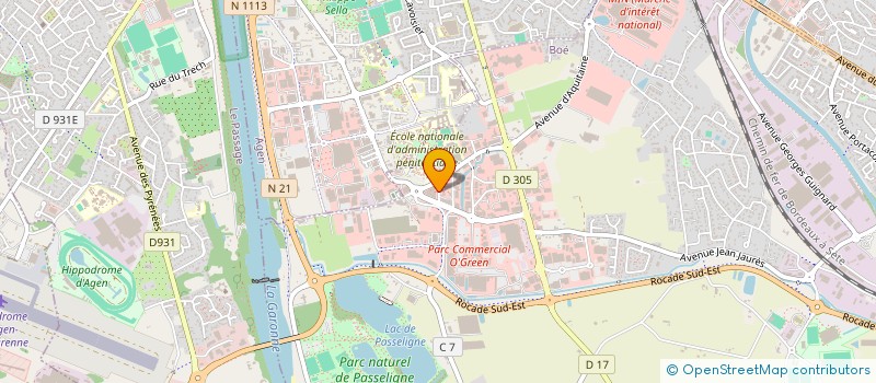 localisation de l'entreprise SUD-OUEST DIFFUSION ALIMENTAIRE SA à BOE
