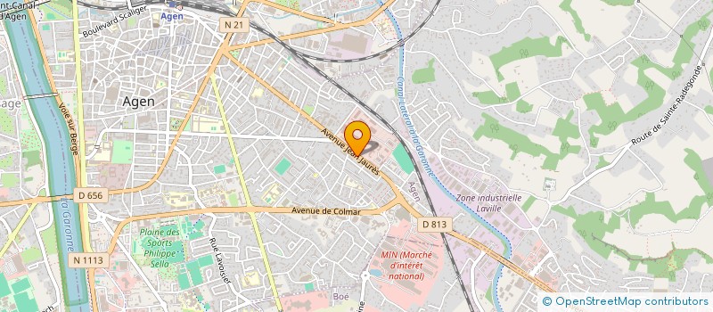 localisation de l'entreprise SUD OUEST ECHAPPEMENTS à AGEN