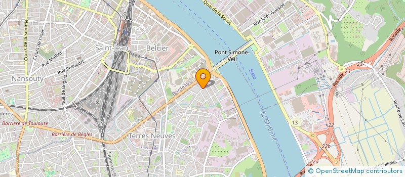 localisation de l'entreprise SUD OUEST ENERGIE à BEGLES