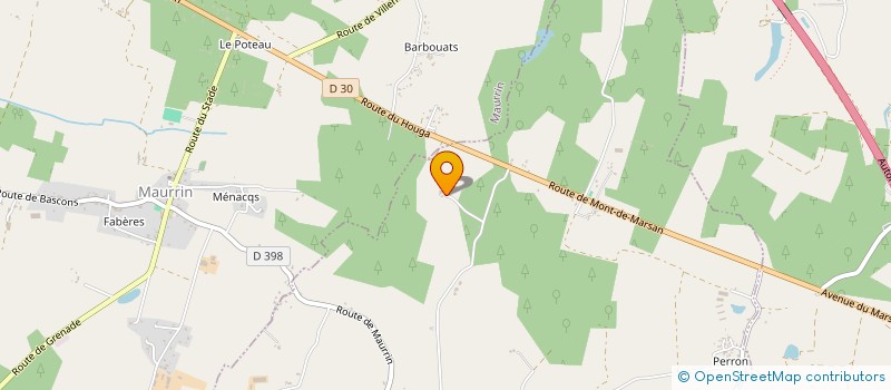 localisation de l'entreprise SUD OUEST EVENEMENTS  CASTANDET