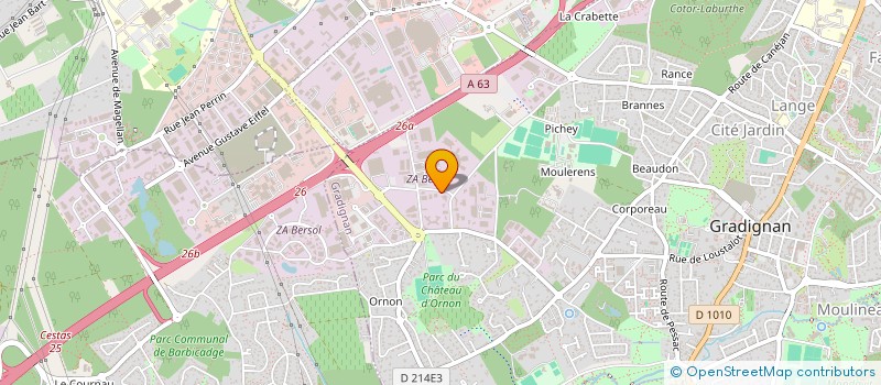 localisation de l'entreprise SUD-OUEST EXPERTS CONSEILS à GRADIGNAN