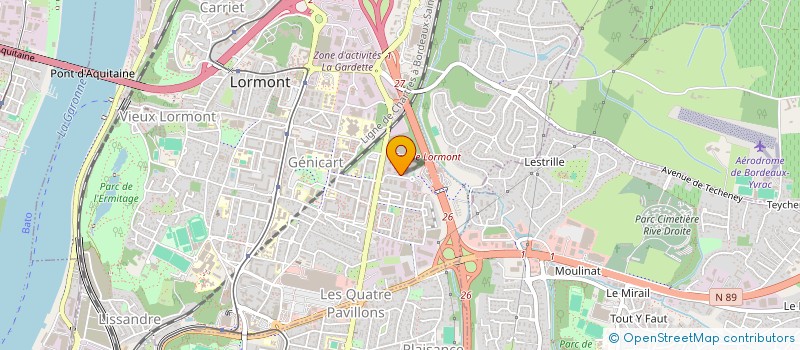 localisation de l'entreprise SUD OUEST EXPORT  LORMONT