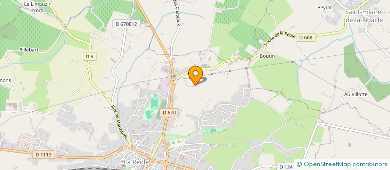 localisation de l'entreprise SUD OUEST FACADES SARL  LA REOLE