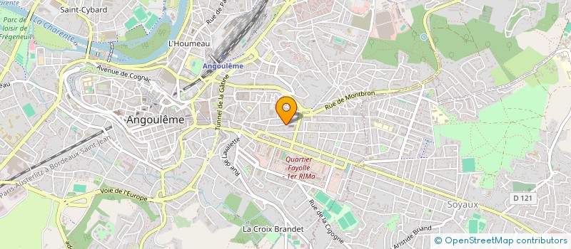 localisation de l'entreprise SUD OUEST FACONNAGE à ANGOULEME