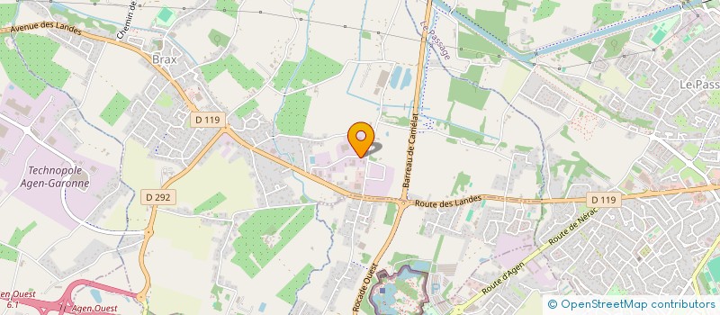 localisation de l'entreprise SUD OUEST FERMETURES SERVICES  BRAX