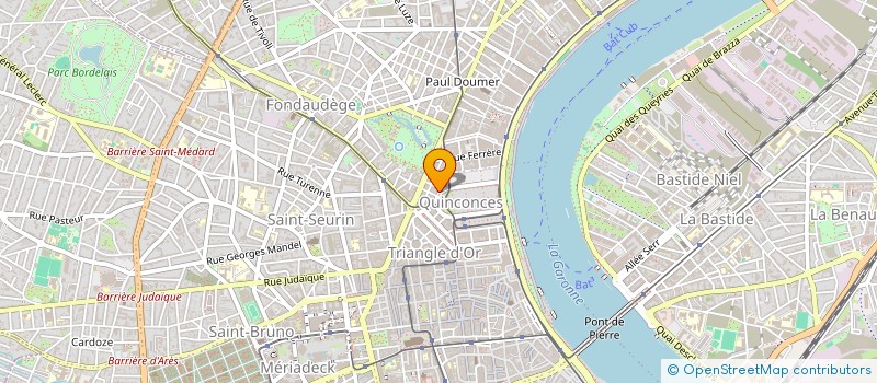 localisation de l'entreprise SUD OUEST FONCIER AMENAGEMENT à BORDEAUX