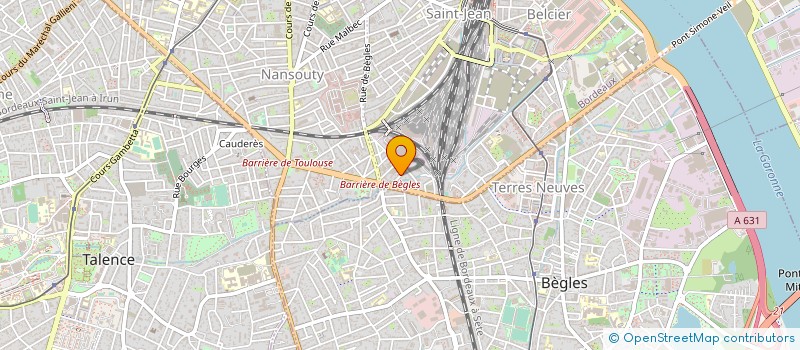 localisation de l'entreprise SUD OUEST FORMATION RECHERCHE à BORDEAUX