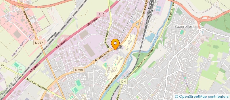 localisation de l'entreprise SUD OUEST FRAIS à POITIERS