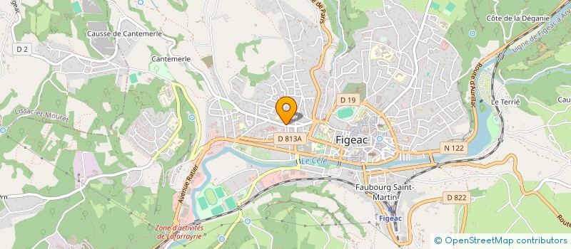 localisation de l'entreprise SUD OUEST GIBIER à FIGEAC