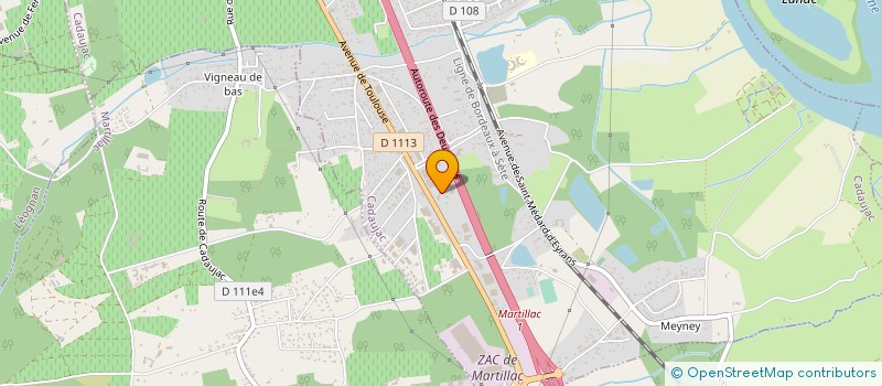 localisation de l'entreprise SUD OUEST GOUDRONNAGE  CADAUJAC