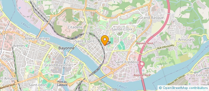 localisation de l'entreprise SUD OUEST IMMOBILIER à BAYONNE