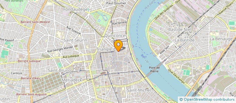 localisation de l'entreprise SUD OUEST IMMOBILIERE SA à BORDEAUX