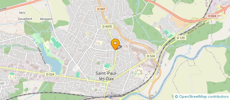 localisation de l'entreprise SUD OUEST INFORMATIQUE à ST-PAUL-LES-DAX