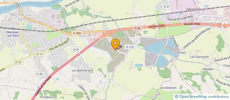 localisation de l'entreprise SUD OUEST INSTALLATION à MARSSAC-SUR-TARN