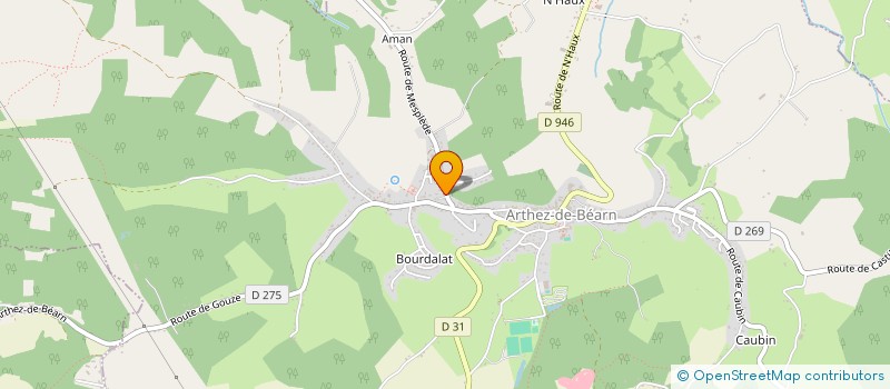 localisation de l'entreprise SUD OUEST MENUISERIE AMENAGEMENT  ARTHEZ-DE-BEARN